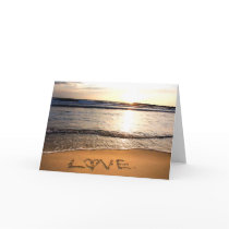 Love on the Beach Greeting Card
