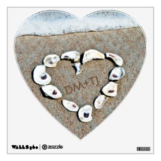 Love on the Beach Personalized Heart