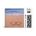 Love on the beach postage