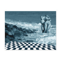 Love on the Beach Postcard