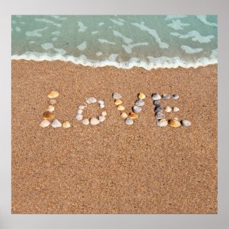 Love on the Beach print