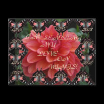 LOVE ON WINGS! Postcard by zazzitup LOVE ON WINGS! Postcard