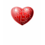 LOVE ONE ANOTHER 3D Heart Womens Shirt
