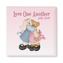 Love One Another Refrigerator Magnet