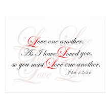 Love One Another Postcards