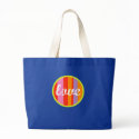 Love Orange/Natural Tote Bag