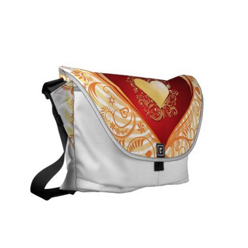 Love Ornamental Heart Messenger Bag
