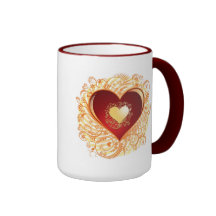 Love Ornamental Heart Mug