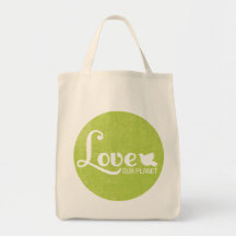 Love Our Planet Reusable Grocery Tote Bag