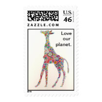 Love our planet stamps