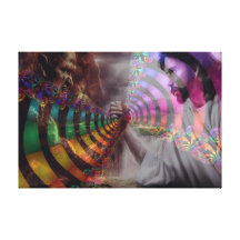 Love over fear gallery wrapped canvas