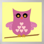 Love Owl Poster posters