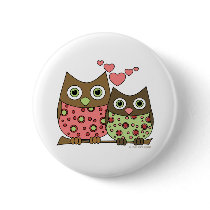 Love Owls Pinback Buttons
