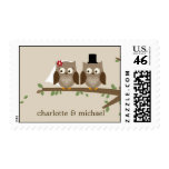 Love Owls Custom Postage Stamp