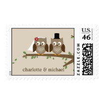 Love Owls Custom Postage Stamp