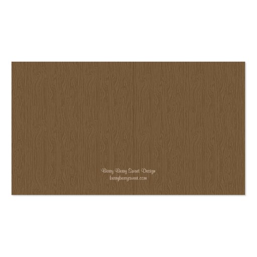 Love Owls Gift Tags Business Card Template (back side)