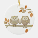 Love Owls in Tree Ornament