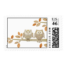 Love Owls in Tree Postage