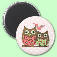Love Owls Magnet - For those 'hoo' you love. Perfect for Valentine's Day or any day!