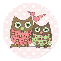 Love Owls stickers by candystore Love Owls stickers