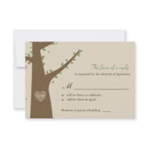 Love Owls Wedding RSVP / Response Card Custom Announcements