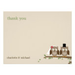 Love Owls Wedding Thank You Cards Custom Invitations