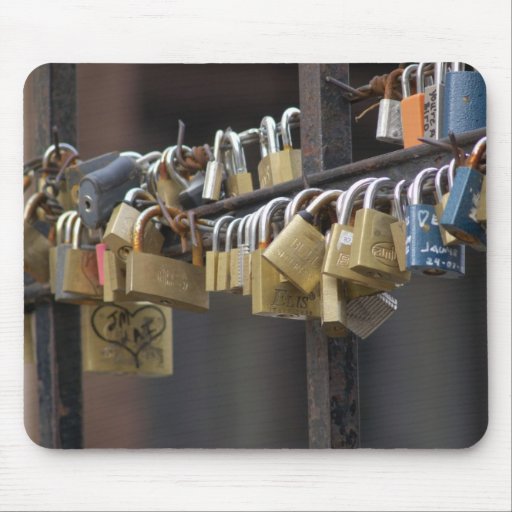 Love Padlocks, Prague Mouse Mat