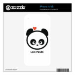 Love Panda® iPhone Skin Decal For iPhone 4