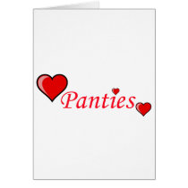 Love Panties Greeting Card