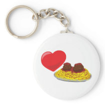 Love pasta!  Customizable: Key Chain