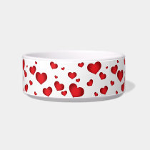 Love patterns pet bowls