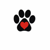LOVE Paw~Cut-Out Key Chain Photo Cutouts