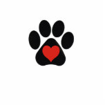 LOVE Paw~Cut-Out Key Chain Photo Cutouts