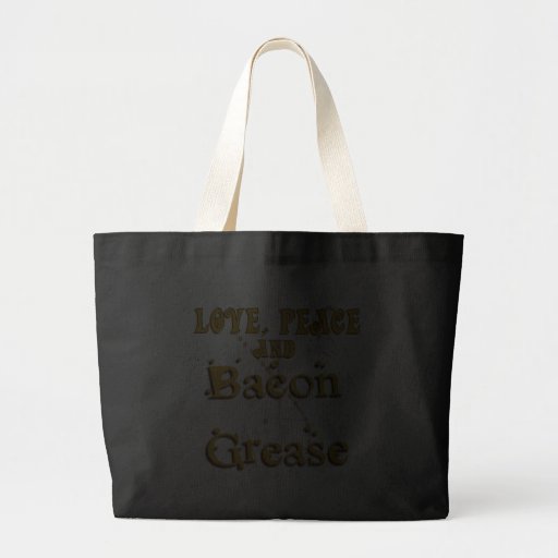 Love Peace & Bacon Grease Canvas Bag
