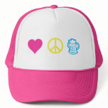 love peace beer hat