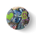 love&peace buttons by forbiddenplateau love&peace buttons