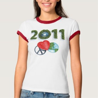 Love Peace Earth T-Shirt 2011 shirt