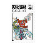Love, Peace, Freedom Peacock Stamp