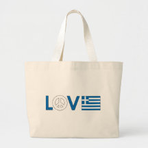 Love Peace Greece Bags