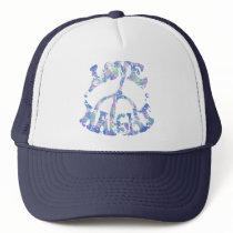 Love-Peace-Haight Trucker Hat