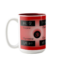 Love Peace Harmony Energy Coffee Mug by DesignIt Love Peace Harmony Energy Coffee Mug