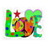 Love PEACE & Harmony T-Shirts and Gifts Postcards