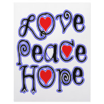 love peace hope letterhead