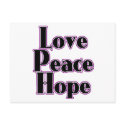 love peace hope violet postcards by Alessandra55 love peace hope violet postcards