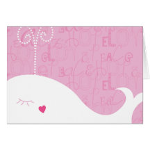 Love Peace Hope Whale Blank Card