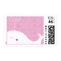 Love Peace Hope Whale Postage Stamp