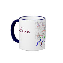 "Love, Peace Lillies" Mug - Customizable