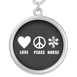 Love Peace Nurse necklace