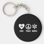 Love Peace RN Keychain