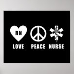 Love Peace RN Poster